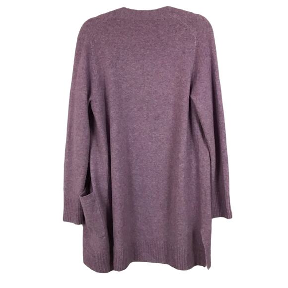 J. Crew Open Front Cardigan Sweater Super Soft Yarn Orchid Lavender Lilac sz S - Picture 4 of 8